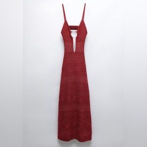 BUCKLED CUT OUT KNIT DRESS - Zara